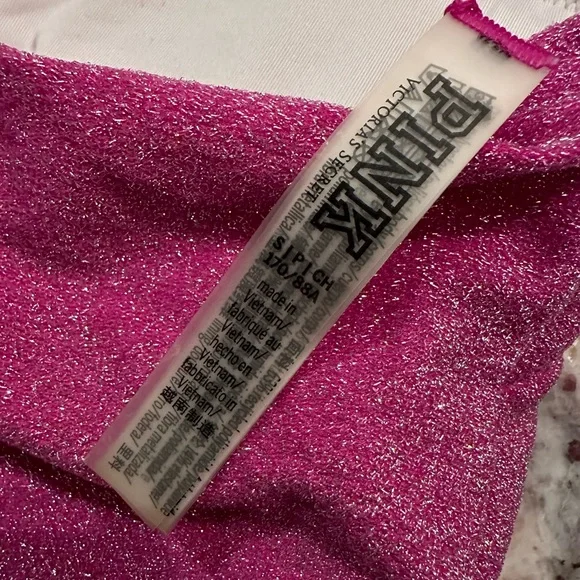 Victoria’s Secret Pink Sparkly swimsuit top - Picture 4 of 4